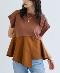 GALLEST / ギャレスト カットソー | ペプラムスムースカットソー