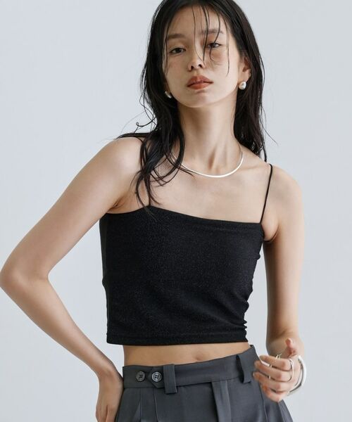 GALLEST / ギャレスト キャミソール・チューブトップ | 【一部店舗限定】カップ付きラメキャミソール | 詳細10