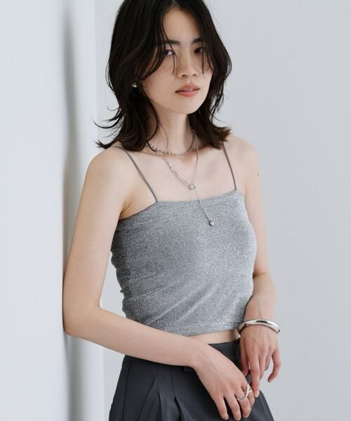 GALLEST / ギャレスト キャミソール・チューブトップ | 【一部店舗限定】カップ付きラメキャミソール | 詳細3
