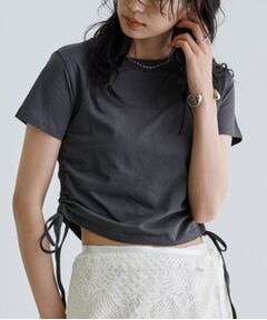 GALLEST / ギャレスト Tシャツ | 【一部店舗限定】サイドドロストクロップドT