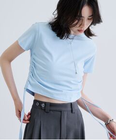 GALLEST / ギャレスト Tシャツ | 【一部店舗限定】サイドドロストクロップドT