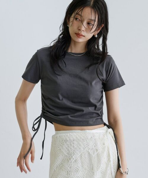 GALLEST / ギャレスト Tシャツ | 【一部店舗限定】サイドドロストクロップドT | 詳細10