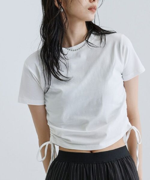 GALLEST / ギャレスト Tシャツ | 【一部店舗限定】サイドドロストクロップドT | 詳細17
