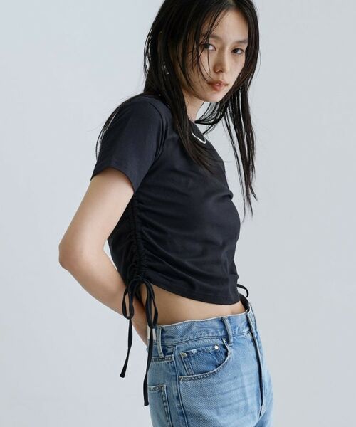 GALLEST / ギャレスト Tシャツ | 【一部店舗限定】サイドドロストクロップドT | 詳細27