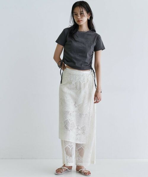 GALLEST / ギャレスト Tシャツ | 【一部店舗限定】サイドドロストクロップドT | 詳細8