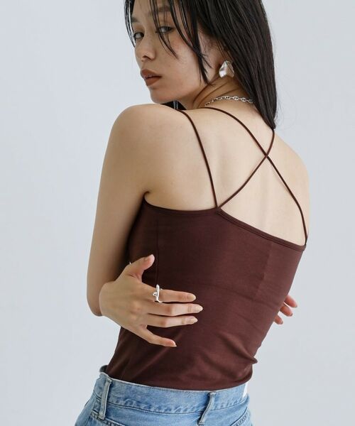 GALLEST / ギャレスト キャミソール・チューブトップ | 【一部店舗限定】カップ付きバッククロスキャミソール | 詳細18