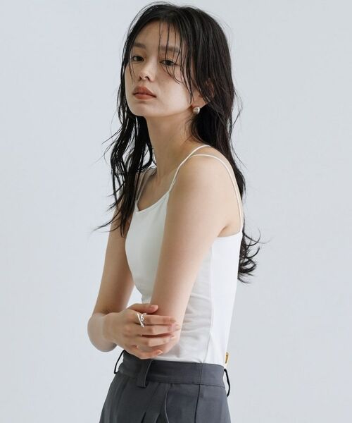 GALLEST / ギャレスト キャミソール・チューブトップ | 【一部店舗限定】カップ付きバッククロスキャミソール | 詳細9