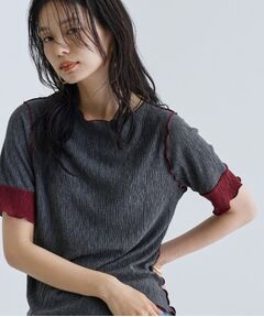 GALLEST / ギャレスト カットソー | 【一部店舗限定】バイカラープリーツカットソー