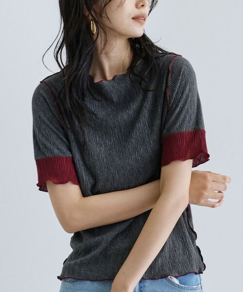 GALLEST / ギャレスト カットソー | 【一部店舗限定】バイカラープリーツカットソー | 詳細10