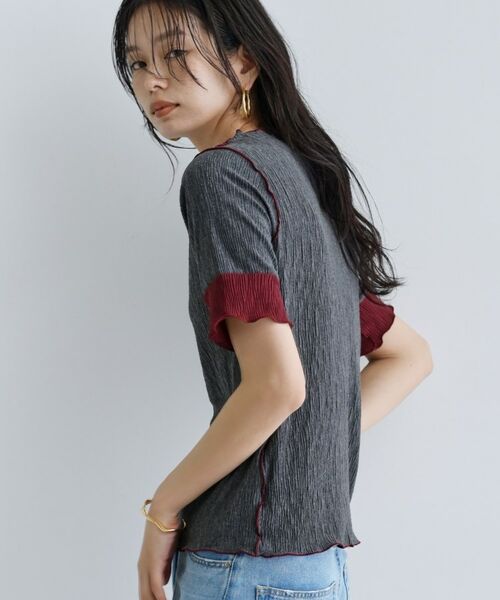 GALLEST / ギャレスト カットソー | 【一部店舗限定】バイカラープリーツカットソー | 詳細12