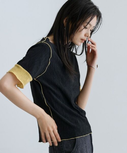 GALLEST / ギャレスト カットソー | 【一部店舗限定】バイカラープリーツカットソー | 詳細18
