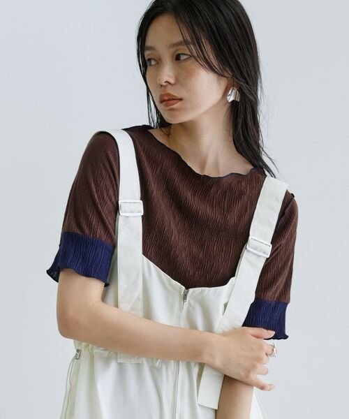 GALLEST / ギャレスト カットソー | 【一部店舗限定】バイカラープリーツカットソー | 詳細24