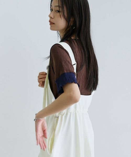 GALLEST / ギャレスト カットソー | 【一部店舗限定】バイカラープリーツカットソー | 詳細27