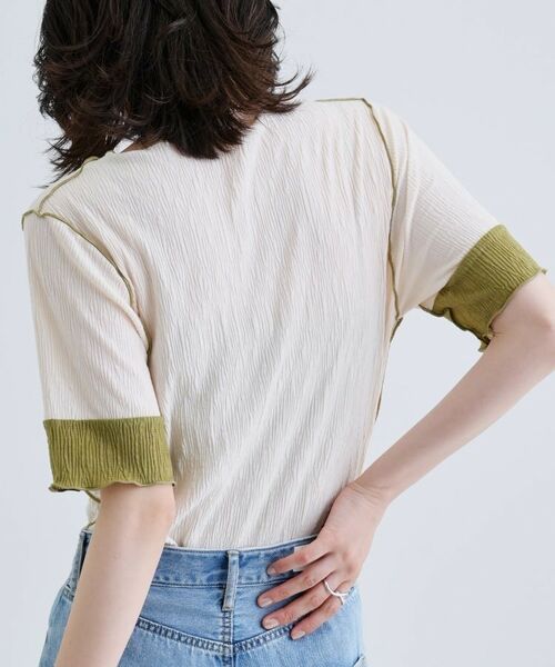 GALLEST / ギャレスト カットソー | 【一部店舗限定】バイカラープリーツカットソー | 詳細3