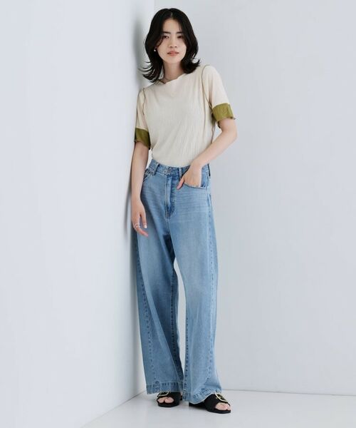 GALLEST / ギャレスト カットソー | 【一部店舗限定】バイカラープリーツカットソー | 詳細6