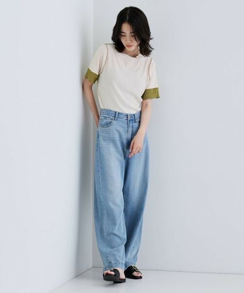 GALLEST / ギャレスト カットソー | 【一部店舗限定】バイカラープリーツカットソー | 詳細7