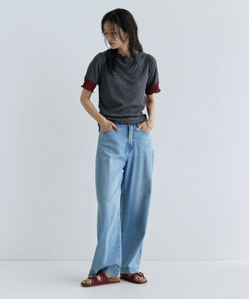 GALLEST / ギャレスト カットソー | 【一部店舗限定】バイカラープリーツカットソー | 詳細8