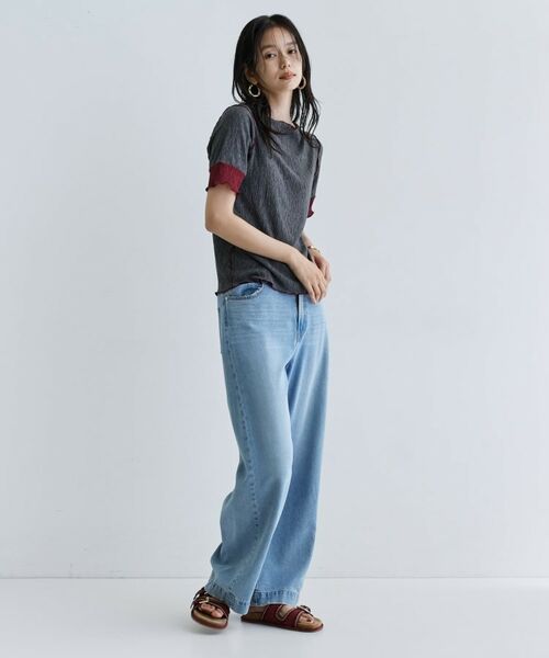 GALLEST / ギャレスト カットソー | 【一部店舗限定】バイカラープリーツカットソー | 詳細9