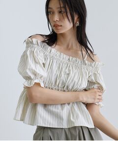GALLEST / ギャレスト シャツ・ブラウス | 【一部店舗限定】オフショルシャーリングブラウス