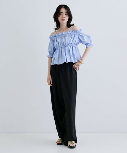 GALLEST / ギャレスト シャツ・ブラウス | 【一部店舗限定】オフショルシャーリングブラウス | 詳細1
