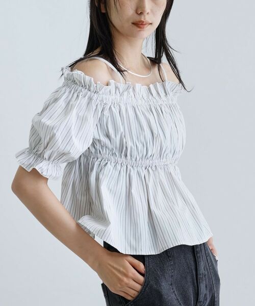 GALLEST / ギャレスト シャツ・ブラウス | 【一部店舗限定】オフショルシャーリングブラウス | 詳細10