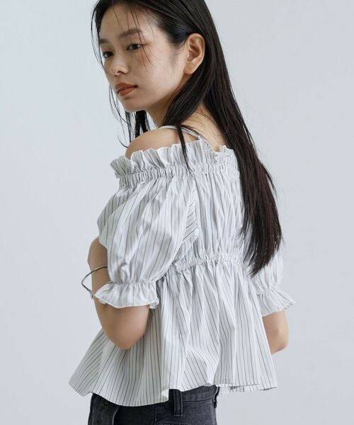 GALLEST / ギャレスト シャツ・ブラウス | 【一部店舗限定】オフショルシャーリングブラウス | 詳細12