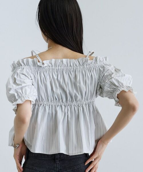 GALLEST / ギャレスト シャツ・ブラウス | 【一部店舗限定】オフショルシャーリングブラウス | 詳細13