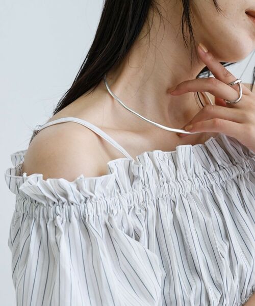 GALLEST / ギャレスト シャツ・ブラウス | 【一部店舗限定】オフショルシャーリングブラウス | 詳細14