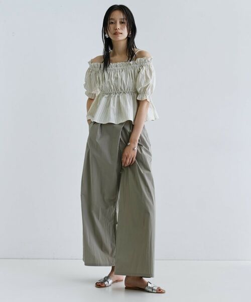 GALLEST / ギャレスト シャツ・ブラウス | 【一部店舗限定】オフショルシャーリングブラウス | 詳細15