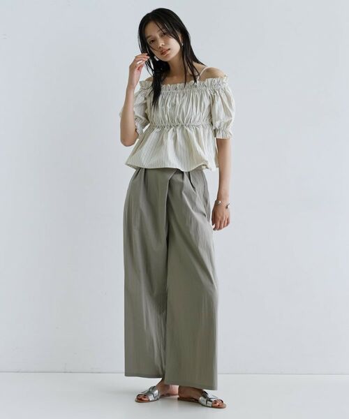 GALLEST / ギャレスト シャツ・ブラウス | 【一部店舗限定】オフショルシャーリングブラウス | 詳細16