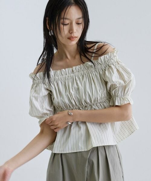 GALLEST / ギャレスト シャツ・ブラウス | 【一部店舗限定】オフショルシャーリングブラウス | 詳細19