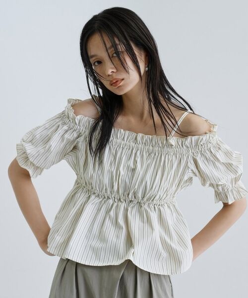 GALLEST / ギャレスト シャツ・ブラウス | 【一部店舗限定】オフショルシャーリングブラウス | 詳細20