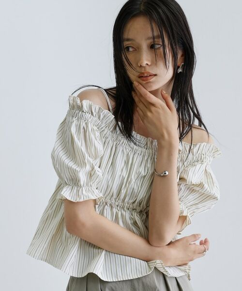 GALLEST / ギャレスト シャツ・ブラウス | 【一部店舗限定】オフショルシャーリングブラウス | 詳細21
