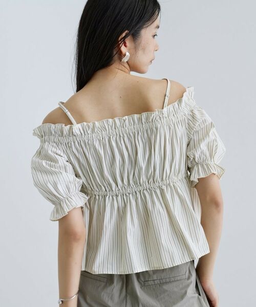 GALLEST / ギャレスト シャツ・ブラウス | 【一部店舗限定】オフショルシャーリングブラウス | 詳細23