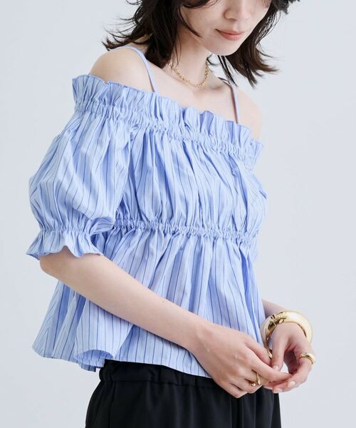 GALLEST / ギャレスト シャツ・ブラウス | 【一部店舗限定】オフショルシャーリングブラウス | 詳細4