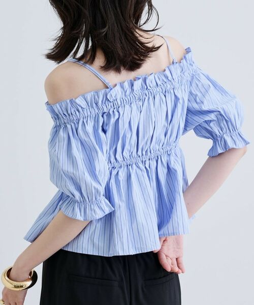 GALLEST / ギャレスト シャツ・ブラウス | 【一部店舗限定】オフショルシャーリングブラウス | 詳細5