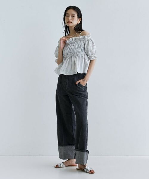 GALLEST / ギャレスト シャツ・ブラウス | 【一部店舗限定】オフショルシャーリングブラウス | 詳細8