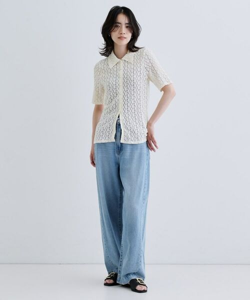 GALLEST / ギャレスト シャツ・ブラウス | 【一部店舗限定】カットレースポロ | 詳細1