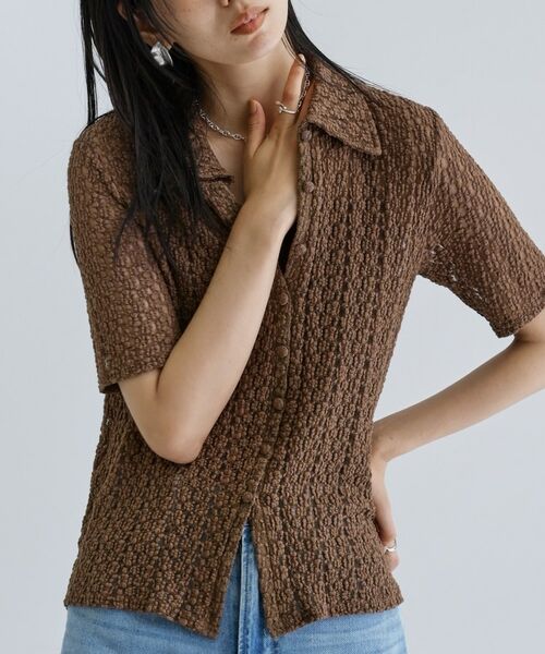 GALLEST / ギャレスト シャツ・ブラウス | 【一部店舗限定】カットレースポロ | 詳細18