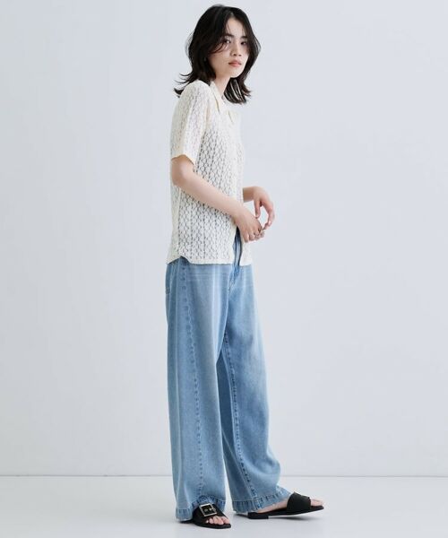 GALLEST / ギャレスト シャツ・ブラウス | 【一部店舗限定】カットレースポロ | 詳細3