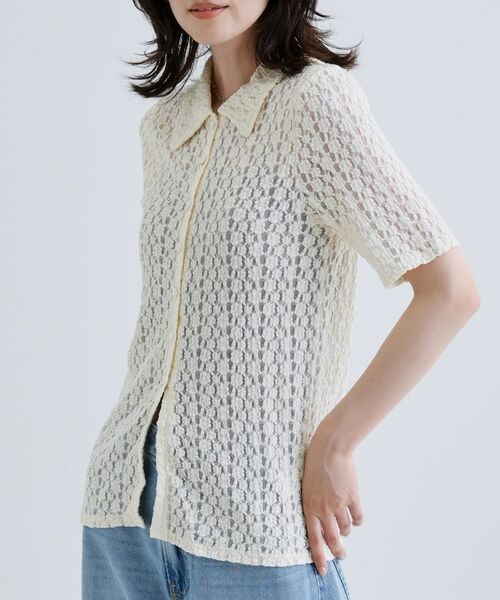 GALLEST / ギャレスト シャツ・ブラウス | 【一部店舗限定】カットレースポロ | 詳細5