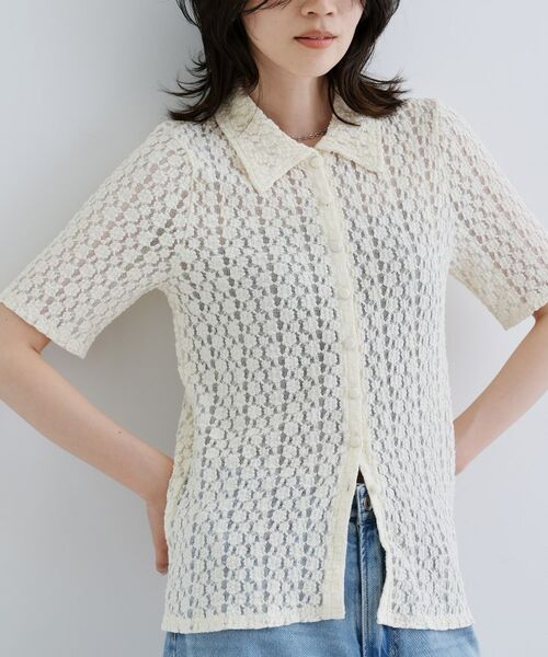 GALLEST / ギャレスト シャツ・ブラウス | 【一部店舗限定】カットレースポロ | 詳細6