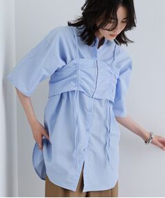 GALLEST / ギャレスト シャツ・ブラウス | 【一部店舗限定】ベアトップ付き半袖ワイドシャツ