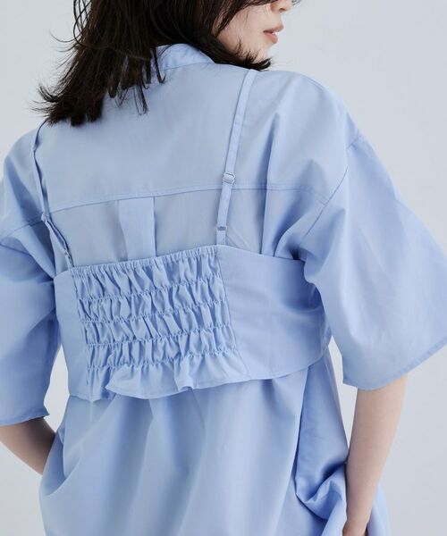 GALLEST / ギャレスト シャツ・ブラウス | 【一部店舗限定】ベアトップ付き半袖ワイドシャツ | 詳細13