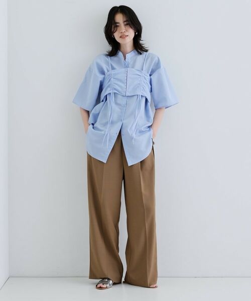 GALLEST / ギャレスト シャツ・ブラウス | 【一部店舗限定】ベアトップ付き半袖ワイドシャツ | 詳細8