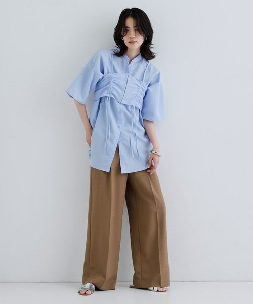 GALLEST / ギャレスト シャツ・ブラウス | 【一部店舗限定】ベアトップ付き半袖ワイドシャツ | 詳細9