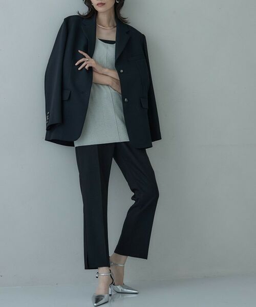 GALLEST / ギャレスト ショート・ハーフ・半端丈パンツ | クロップドスリットパンツ(ブラック(019))