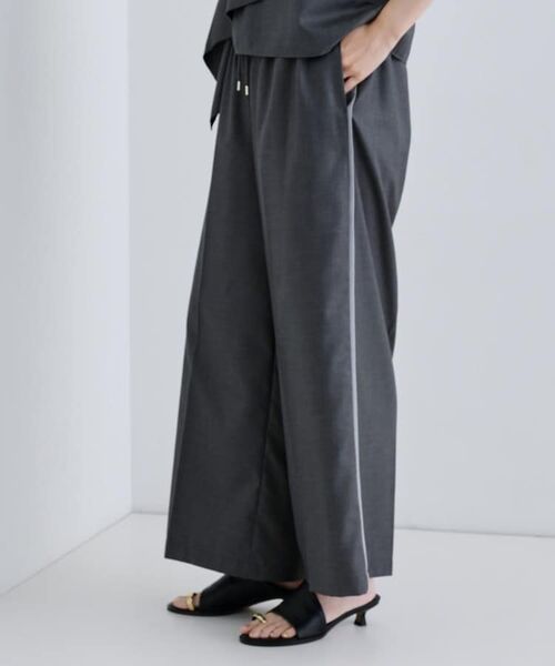 GALLEST / ギャレスト パンツ | 【セットアップ可能】サキソニーサイドラインパンツ(チャコールグレー(013))