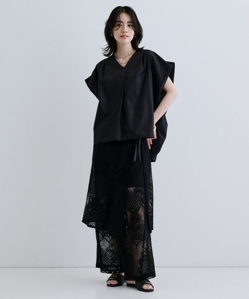 GALLEST / ギャレスト シャツ・ブラウス | スリーブレスタックブラウス | 詳細1