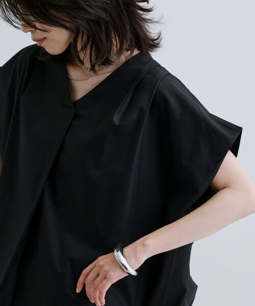 GALLEST / ギャレスト シャツ・ブラウス | スリーブレスタックブラウス | 詳細6